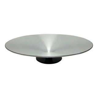 Vincenzo Maiolino Ovni ø.90 Cocktail Table With Clear Glass for Roche Bobois For Sale
