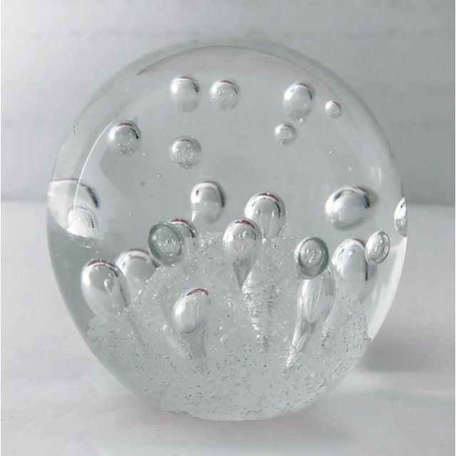 Mid-Century Modern Italian Murano Glass Paperweight For Sale - Image 3 of 9