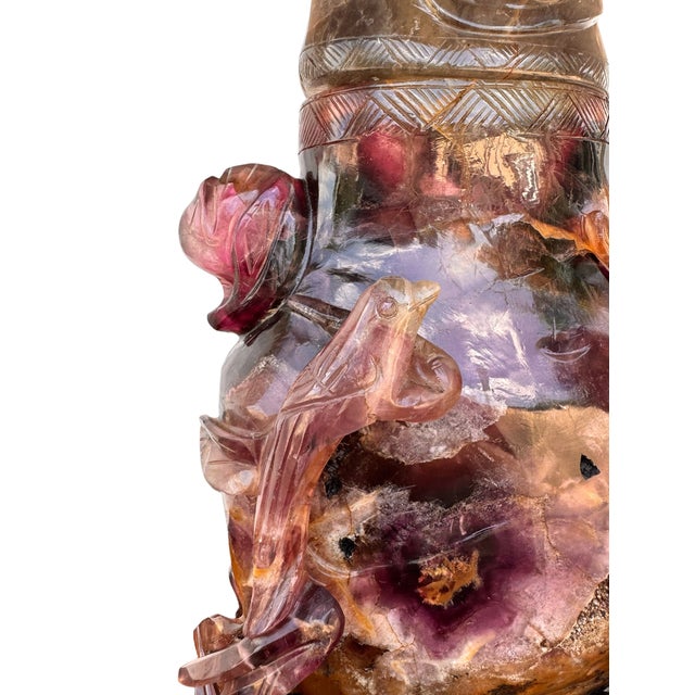 Base Dimensions: 6 1/2”W x 24”H x 4”D Lampshade: 16”W x 9”H x 10 1/4”D This extraordinary Qing dynasty table lamp features...