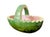 Mid-Century Modern Vintage Hand-Painted Ceramic Watermelon Basket Serving Bowl For Sale - Image 3 of 9