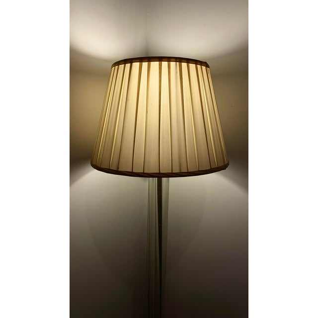 Restoration Hardware 1980s Restoration Hardware Glass Rods Floor Lamp on Chrome Basey For Sale - Image 4 of 6