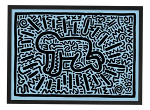 Keith Haring, Radiant Baby, Paper, Framed
