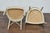 Late 20th Century Baker Furniture Faux Bamboo Accent Chairs with Upholstered Linen Cushions, Pair For Sale - Image 11 of 12
