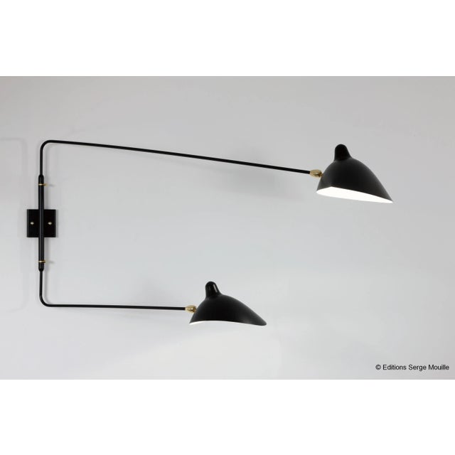 Sconce 5 Rotating Straight Arms by Serge Mouille For Sale - Image 11 of 13