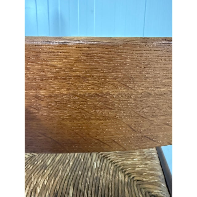 Rustic Oak Razor High Back Dining Chairs, 1960s, Set of 6 For Sale - Image 17 of 18