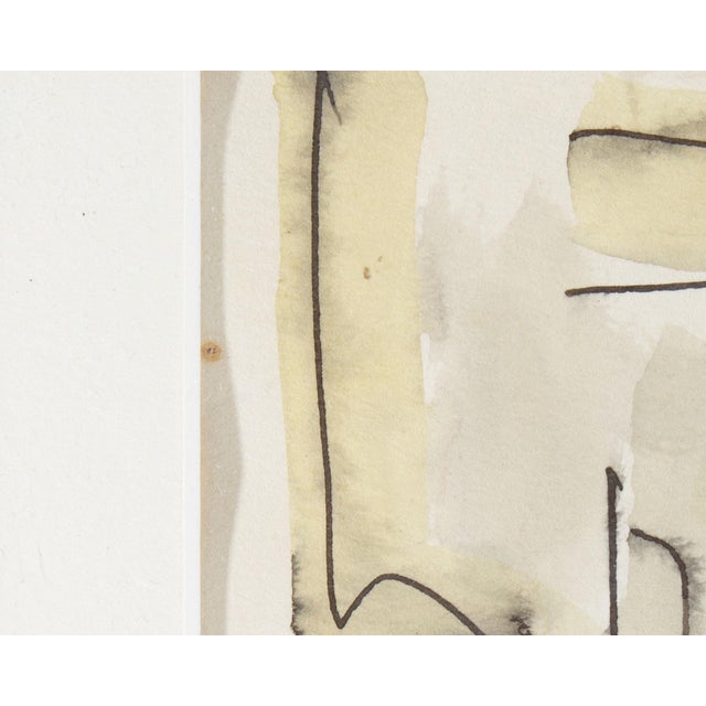 1961 Abstract Ink and Watercolor Painting by Harry Hilson For Sale In Indianapolis - Image 6 of 8