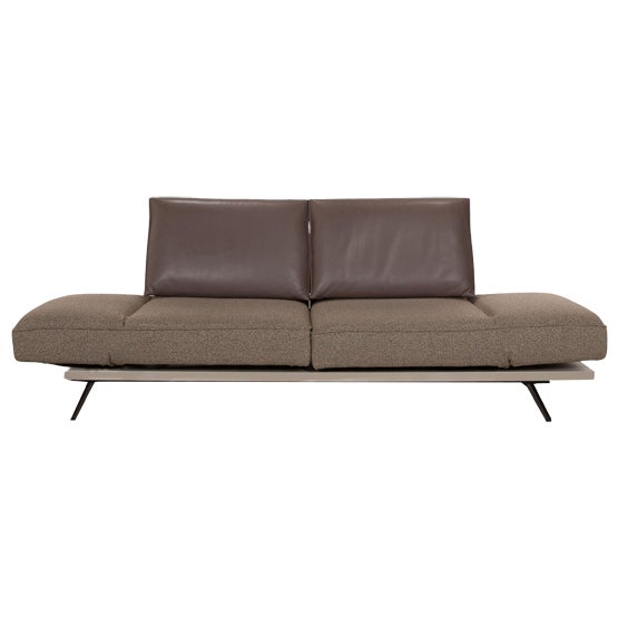 Phoenix Fabric Two-Seater Brown Sofa from Koinor For Sale
