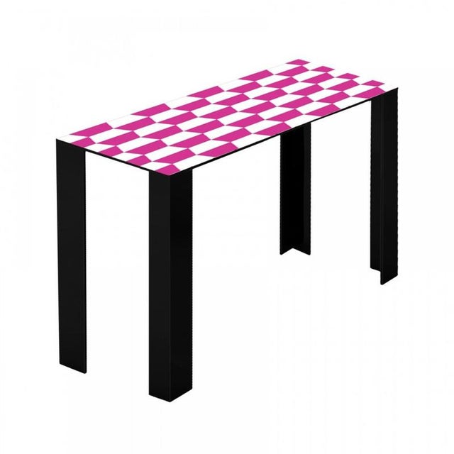 Festa Mobile Coco Console Table in Powder-Coated Aluminum by Altreforme For Sale - Image 6 of 8