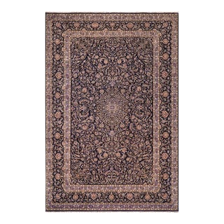 Boho Chic Nahin Blue/Beige Wool Rug - 10'1'' X 12'6'' For Sale