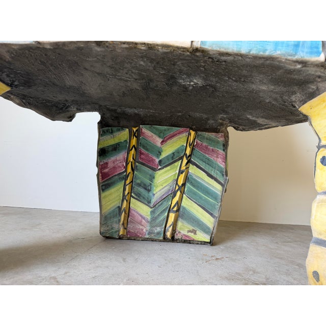 1980s Vintage Handmade Sculptural Art Garden Bench – Signed For Sale - Image 10 of 12