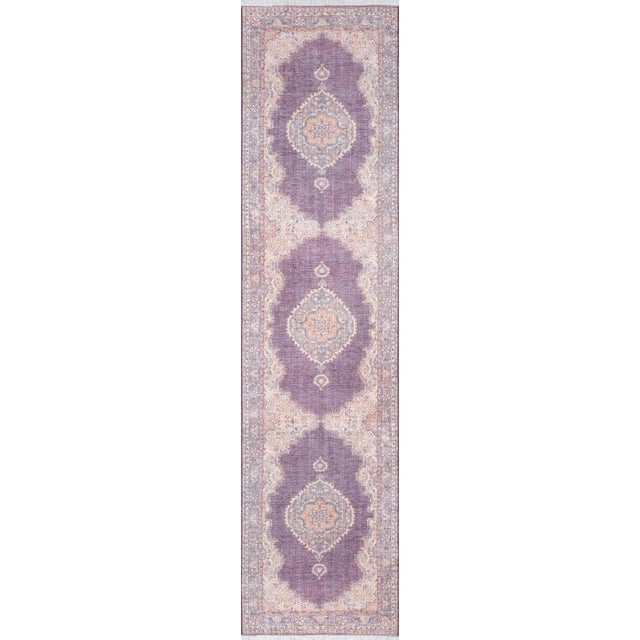 Purple Momeni Helena Saloni Plum 8' X 10' Area Rug For Sale - Image 8 of 9