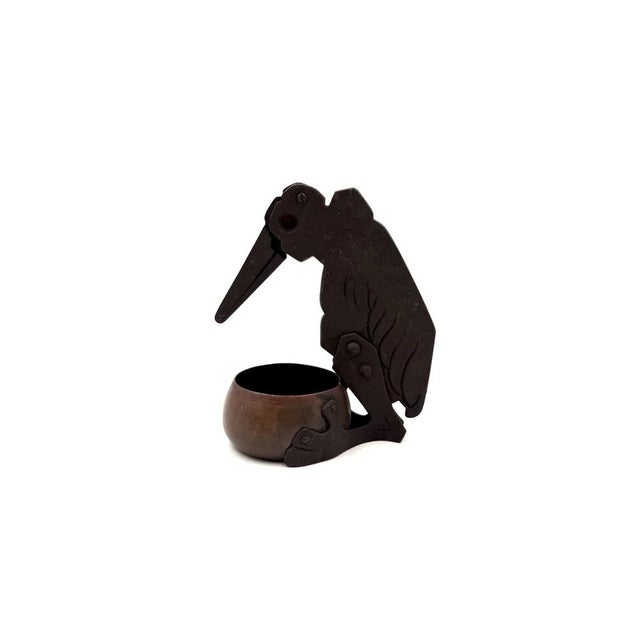 Art Nouveau Marabou Shaped Cigar Cutter and Ashtray from Ignatius Taschner, Germany, 1910 For Sale - Image 11 of 14