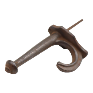 Antique Tack End Cast Iron Wall Hook