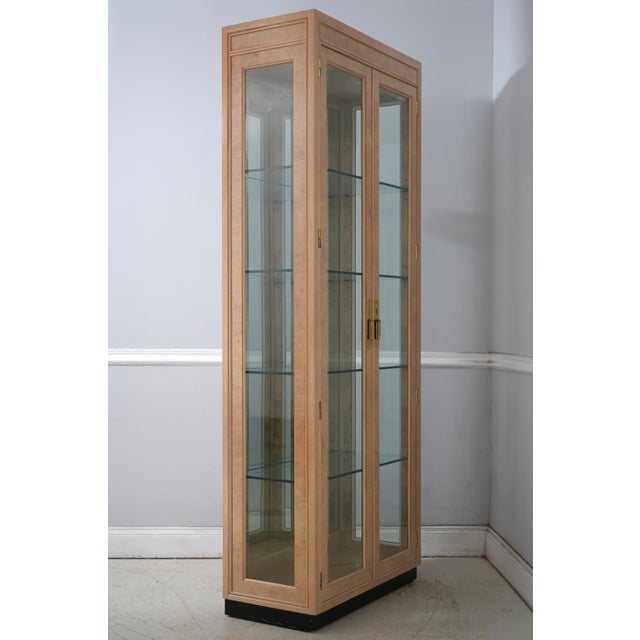 Age: Approx: 30 Years Old Details: Campaign Style Adjustable Shelves Beveled Glass High Quality Construction Modern Design...
