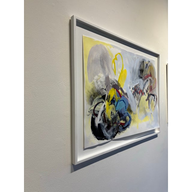 Contemporary Contemporary Abstract Painting on Paper by Melanie Brown For Sale - Image 3 of 4