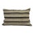 Turkish Hemp Pillow Cushion Natural Beige Black Pillow Cushion Cover 16" x 24" For Sale