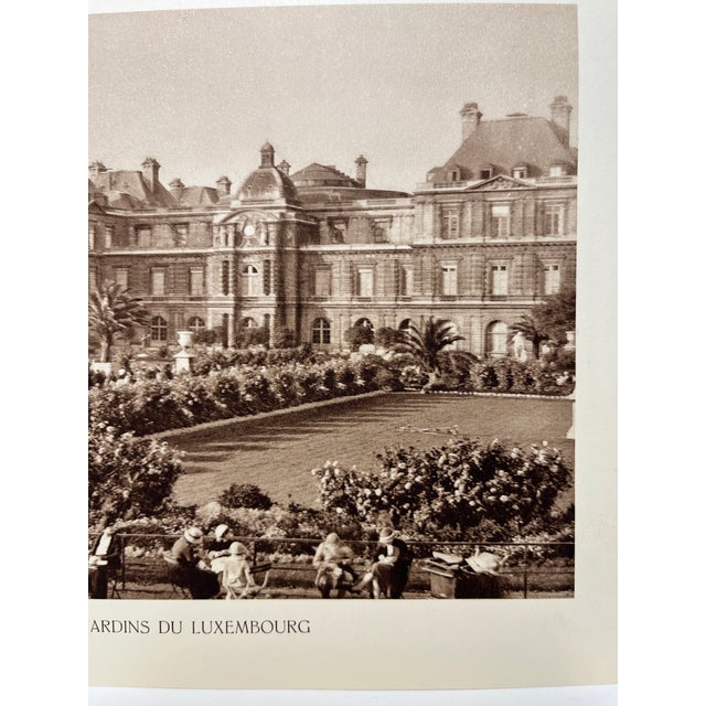 Illustration 1933 Jardins Du Luxembourg Paris Photo For Sale - Image 3 of 4