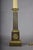 Antique Neoclassical Louis XVI Style Bronze Column Table Lamp with Gilt Accents, Europe, 19th Century For Sale - Image 9 of 10