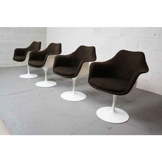 1970s Swivel Tulip Armchairs from Knoll International, Set of 4 For Sale - Image 5 of 14