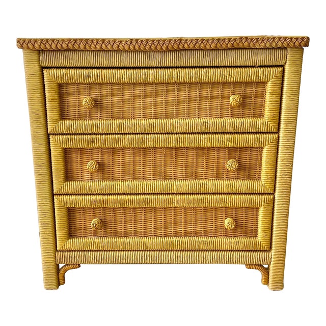 Vintage Henry Link Wicker Dresser Chairish