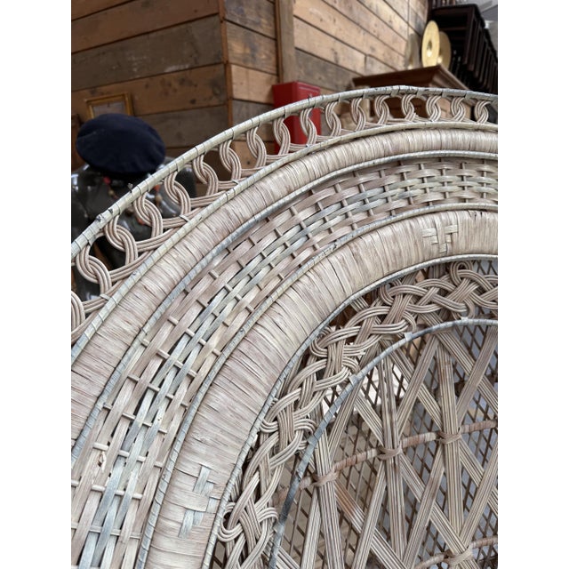 Emmanuelle Armchair in Wicker and Rattan For Sale - Image 4 of 14