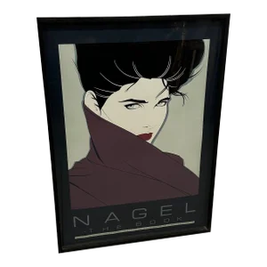 Patrick Nagel "The Book 1985" Published by Mirage Editions Signed Framed Lithograph