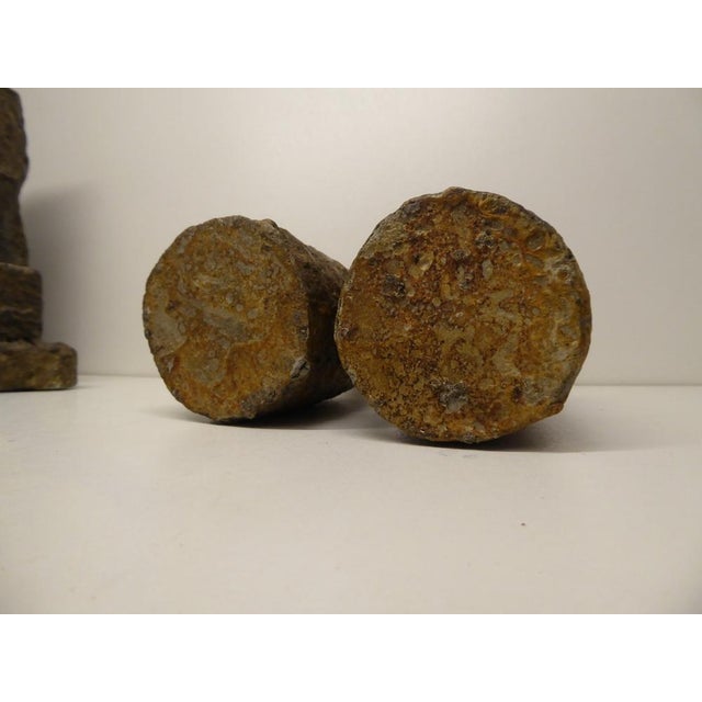 Pia Manu Brutalist Centrepiece Vase and Candlesticks by Pia Manu, Belgium, 1960s, Set of 3 For Sale - Image 4 of 18