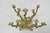 Vintage Mid Century Modern Brutalist Brass Judaica Candelabra by Wainberg For Sale - Image 9 of 11