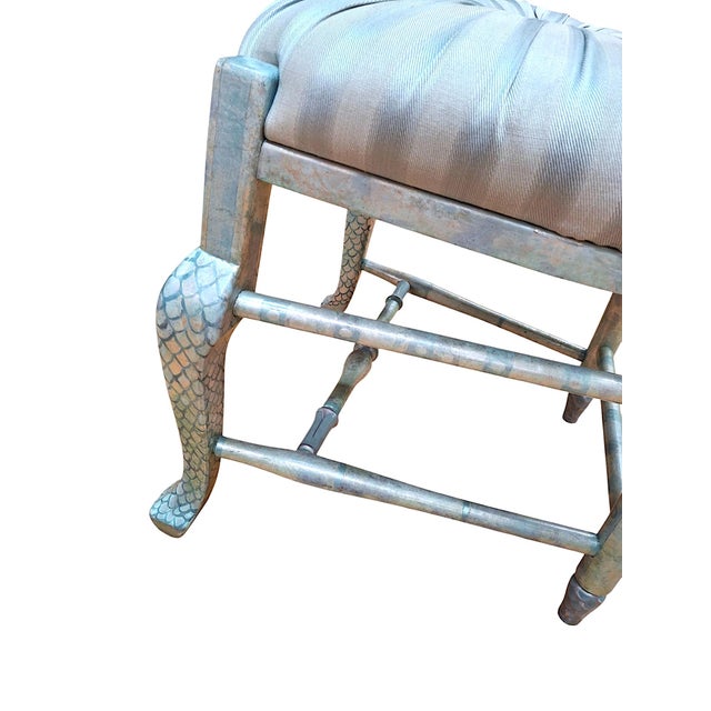 MacKenzie-Childs Pearlescent “Fantasy Fish” Accent Chair For Sale - Image 12 of 16