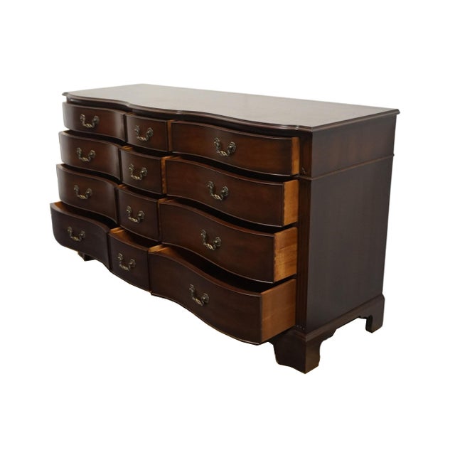 Kindel Furniture Solid Mahogany Traditional Style 66" Triple Dresser For Sale In Kansas City - Image 6 of 13