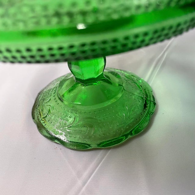 Glass Midcentury E. O. Brody Glass Compote For Sale - Image 7 of 8