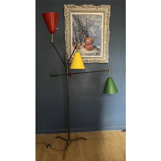 1950s Triennial Lamp attributed to Angelo Lelli for Arredoluce, Italy, 1950s For Sale - Image 5 of 13