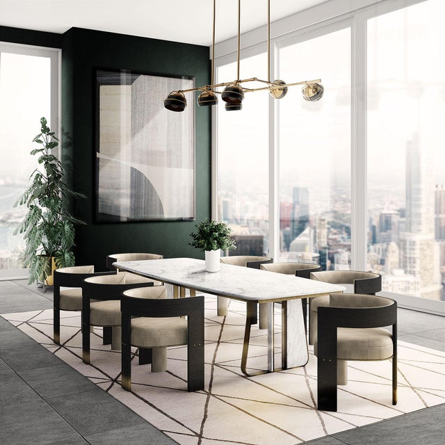 Contemporary Brooklyn Dining Chair by Porus Studio For Sale - Image 3 of 12