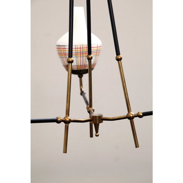 1950s Brass Chandelier, 1950s For Sale - Image 5 of 10
