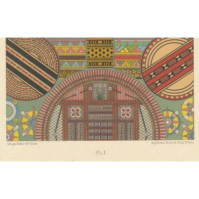 Paper Ethnographic Design Lithograph, 1869, Paper For Sale - Image 7 of 12