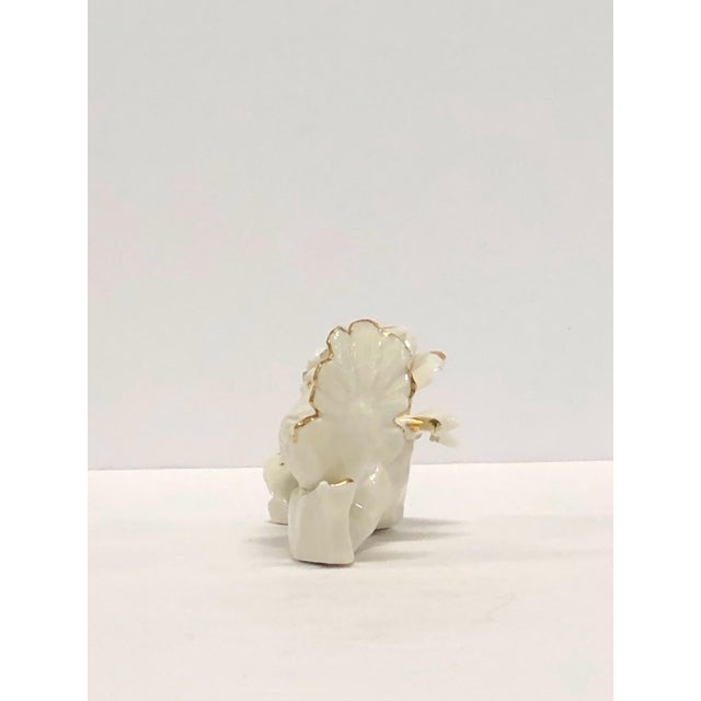 Capodimonte Vintage 1960s Italian Capodimonte Porcelain Bird & Rose Figurine For Sale - Image 4 of 6