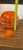 Orange Vintage Murano Style Orange Art Glass Bowl – Sculptural Swirl Ribbed Centerpiece For Sale - Image 8 of 8
