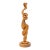 Modern Biomorphic Carved Wood Sculpture For Sale