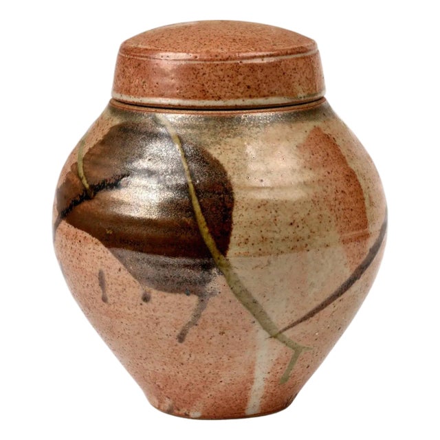 Glazed Ceramic Jar Studio Pottery Karen Karnes For Sale