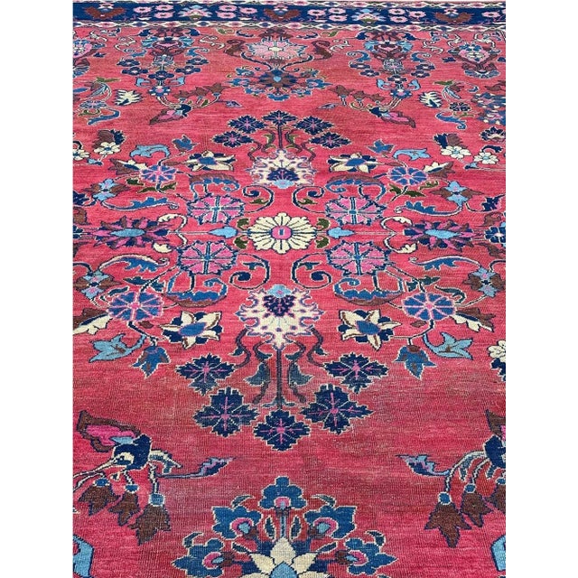 1920s Old Lilihan Design Persian Area Rug - 9'0" X 12'0" For Sale - Image 10 of 11