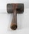 Wood 19th or 20th Century Rustic Primitive Folk Art Red and Blue Painted Wood Mallet For Sale - Image 7 of 10