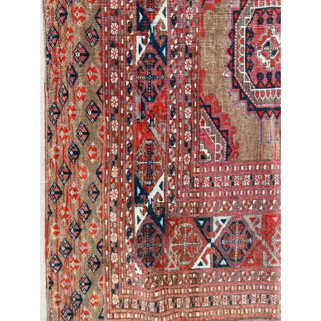 Fine Antique Large Turkmen Rug For Sale - Image 9 of 18