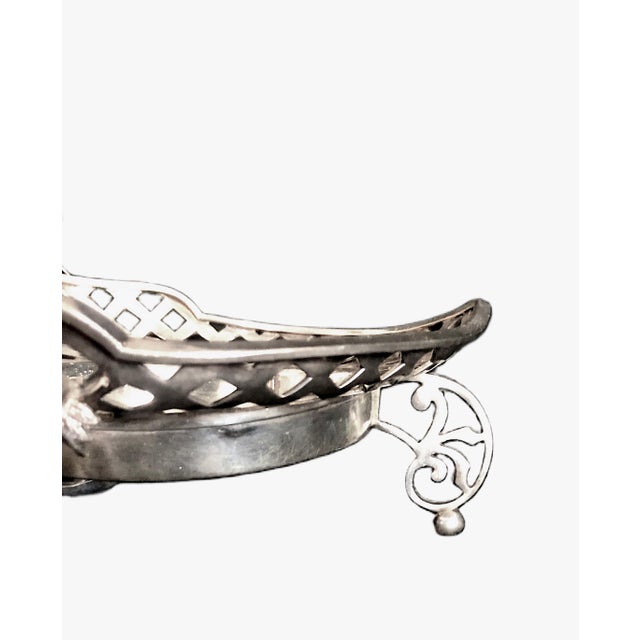 Metal Silver Plate 19th-Century Miniature Chariot for Wine or Condiments For Sale - Image 7 of 8