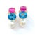 Christina Addison Large Gum Drop Earrings With Citrine and Pink Topaz - A Pair For Sale - Image 9 of 12