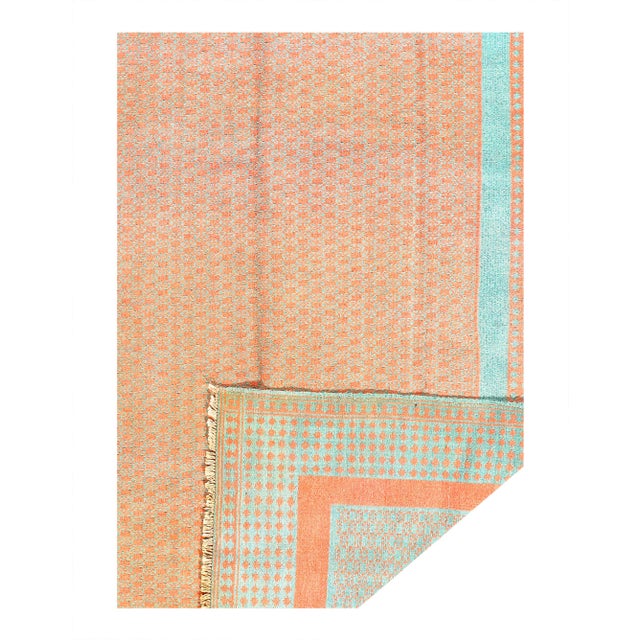 Contemporary Pasargad DC Reversible Cotton Sumak Hand Woven Rug For Sale - Image 3 of 6