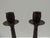 Bronze Color Repousse Style Candle Holders - Set of 2 Size: 4" x 4" 13"H