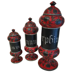 Italian Ceramic Decanters by Alvino Bagni