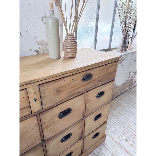 Pine Workshop Cabinet with Drawers, 1950s For Sale - Image 17 of 18
