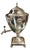 Antique Regency Style Silver Samovar With Lion Heads & Original Heater.