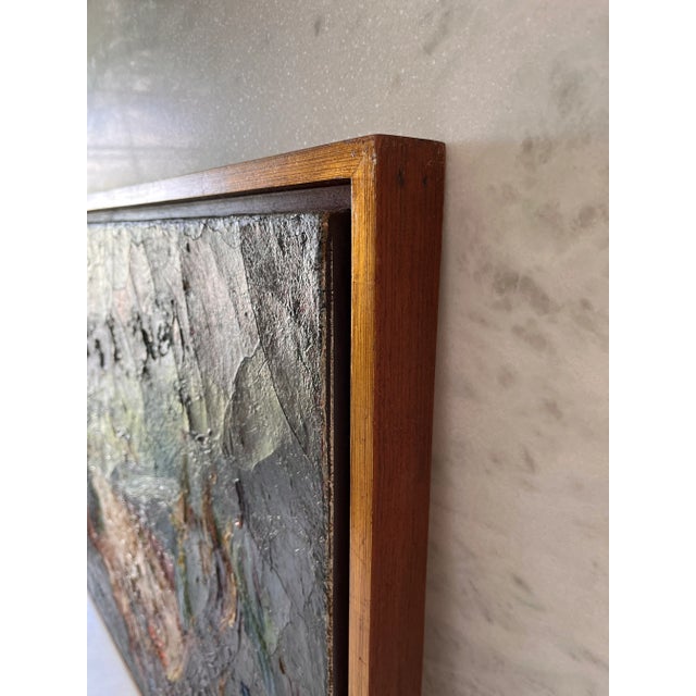 Vintage Abstract Oil Painting by F. Sovero Cuyubama (20th C) For Sale - Image 11 of 12